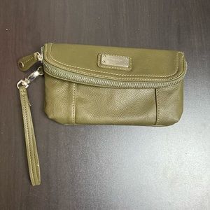 Nine West Leather Clutch with Wristlet